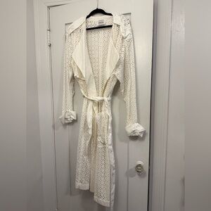 Eyelet Trench Coat by BAACAL